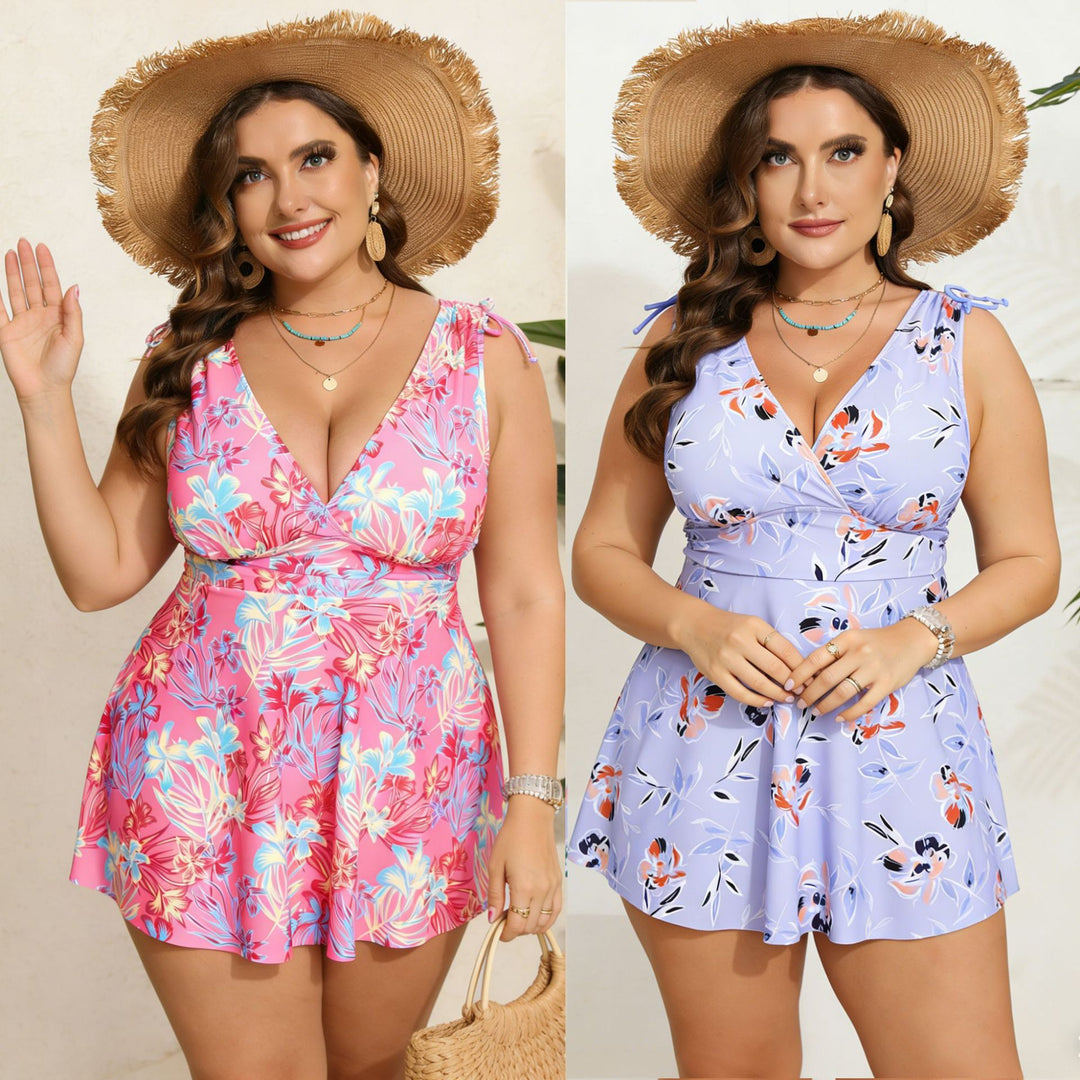 Women’s swimsuit with floral cut and practical pockets Mune Fashion