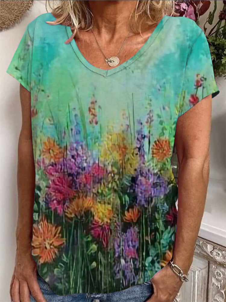 Ladies Loose Blouse with Colorful Paisley Pattern Mune Fashion