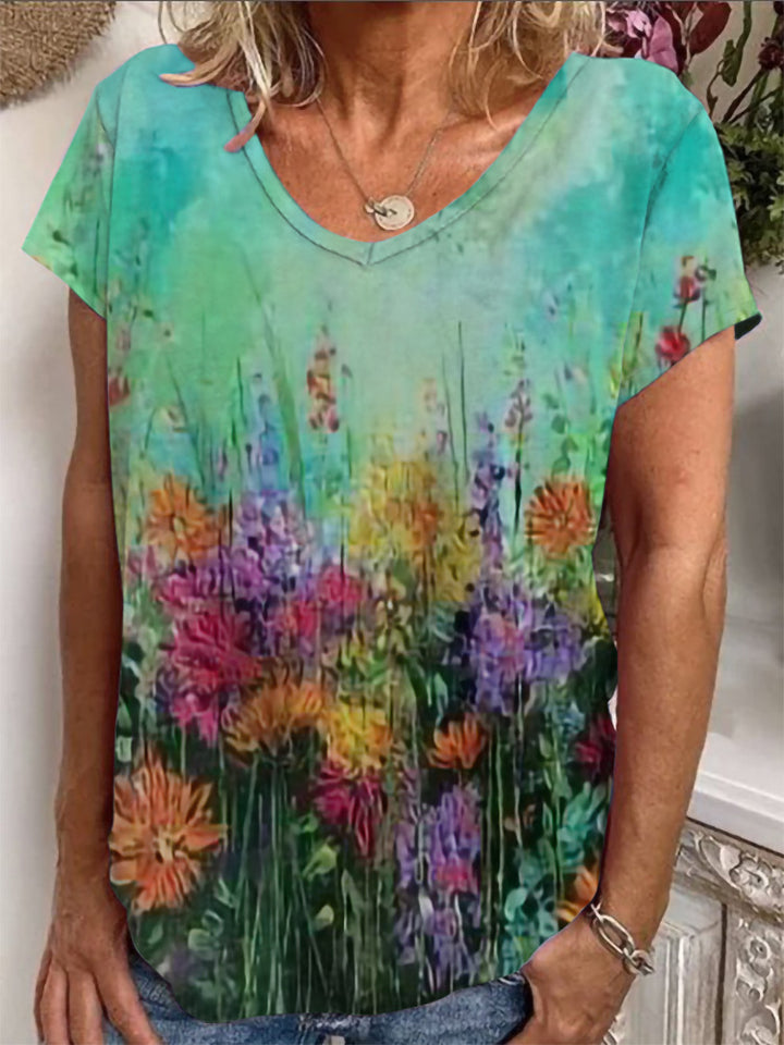 Ladies Loose Blouse with Colorful Paisley Pattern Mune Fashion