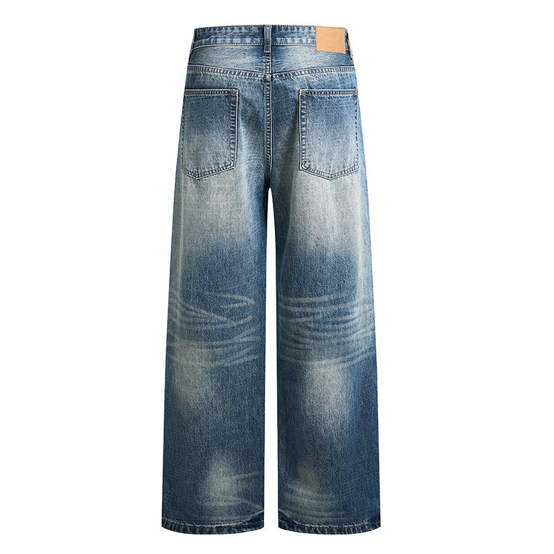 Women's high-waisted wide vintage jeans with wide leg and classic pocket design Mune Fashion