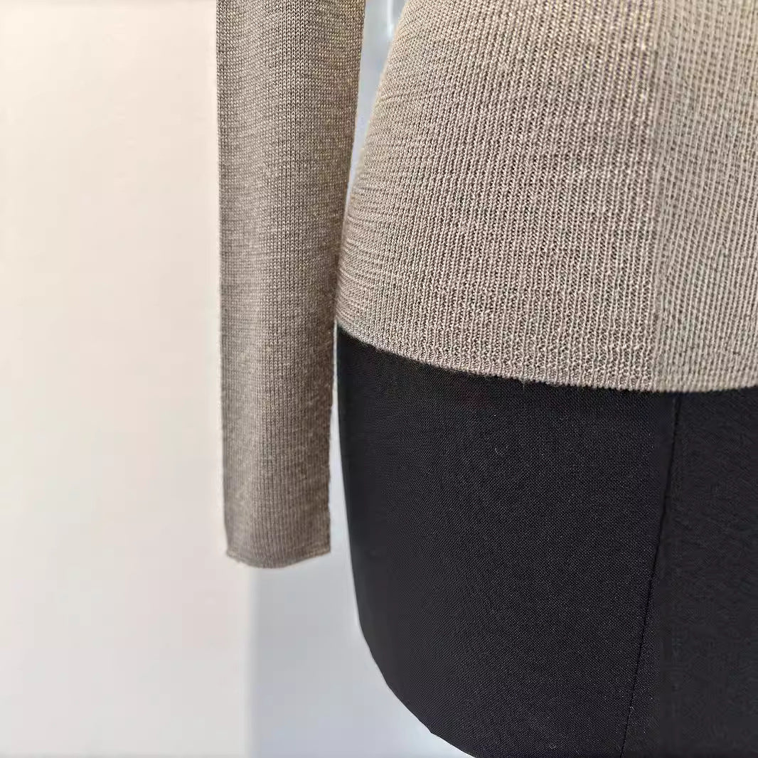 Women Soft Structured Knit Sweater Mune Fashion