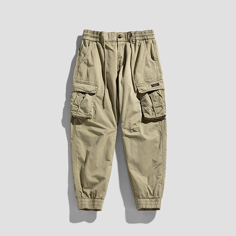 Herren Cargo-Joggerhose im Utility-Look mit elastischem Bund, Multifach‑Taschen und gerippten Knöcheln Mune Fashion