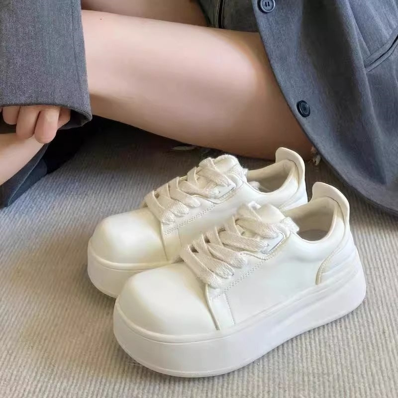 Women's Comfortable Platform Sneakers with Breathable Upper Material Mune Fashion