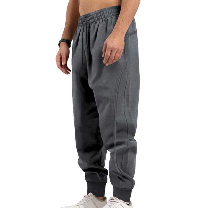 Men's versatile sweat jogging pants with ergonomic knee inserts, elastic comfort waistband, and concealed zip pockets Mune Fashion