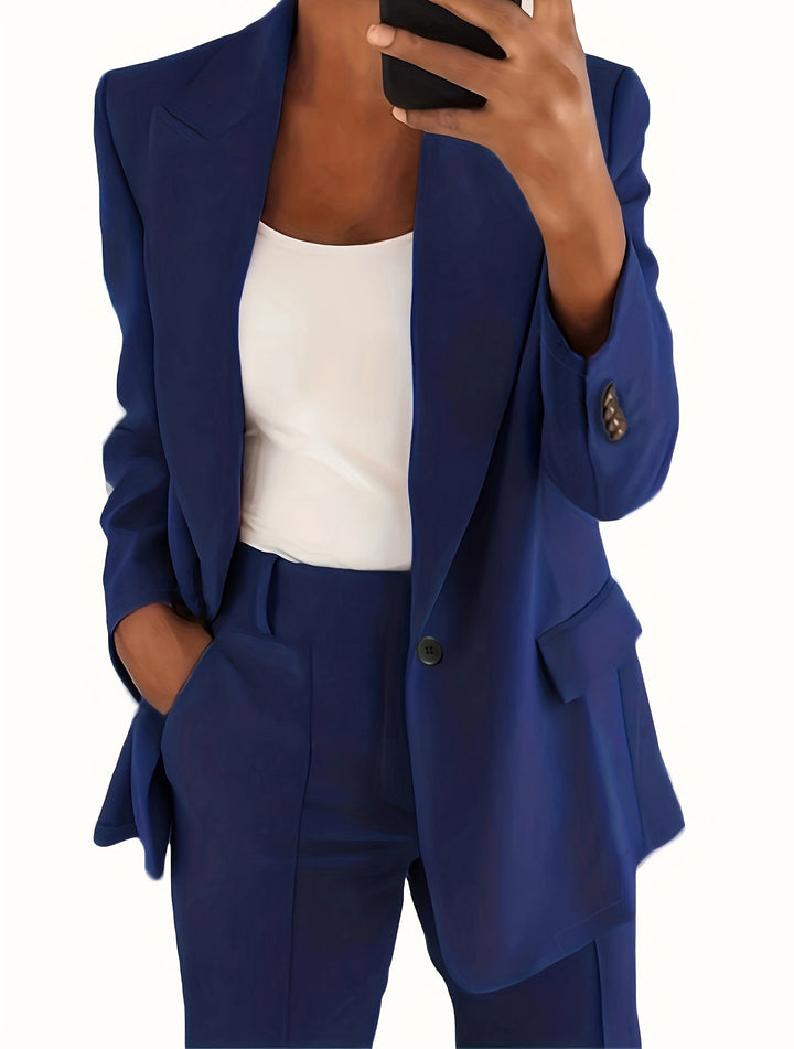 Women high-waisted straight-cut suit trousers with crease Mune Fashion