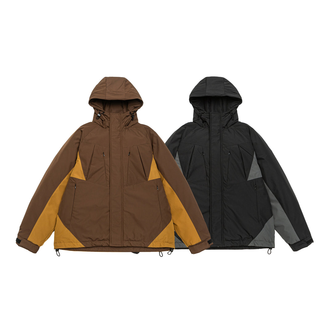 Men's Waterproof Padded Parka with Adjustable Hood and Multiple Pockets Mune Fashion