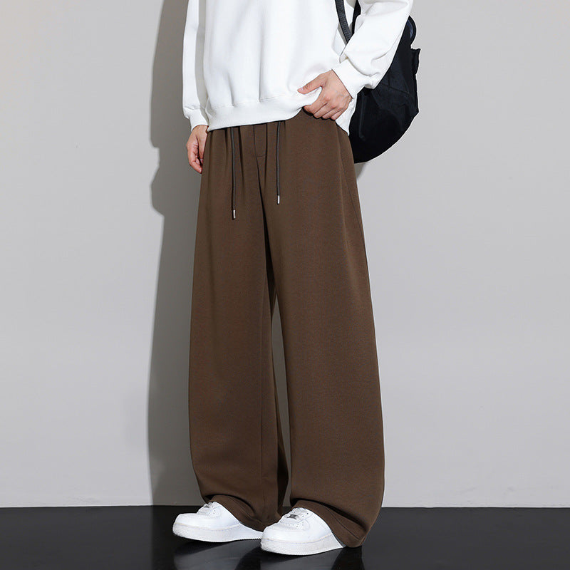 Men's Loose Fit Jogging Pants with Drawstring and Flowing Jersey Quality Mune Fashion