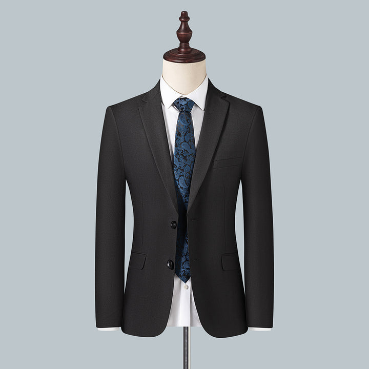 Men's Slim Fit Single-Breasted Business Blazer with Two-Button Silhouette Mune Fashion