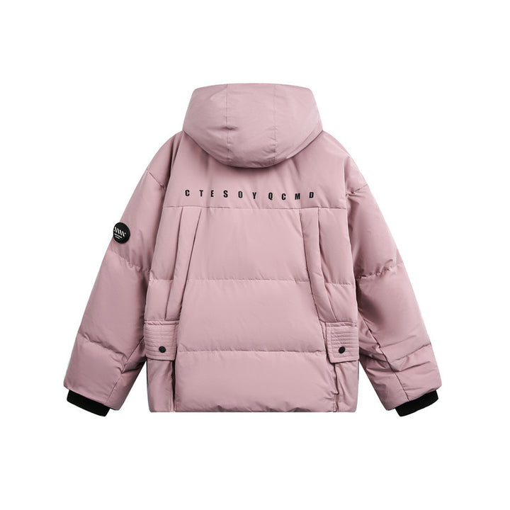 Men's Padded Quilted Jacket with Hood and Drawstring Mune Fashion