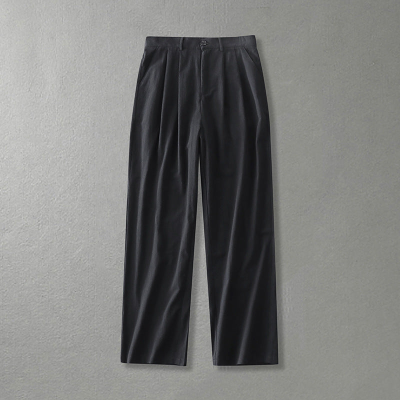 Ladies Wide Pleat Trousers with High Waist Mune Fashion