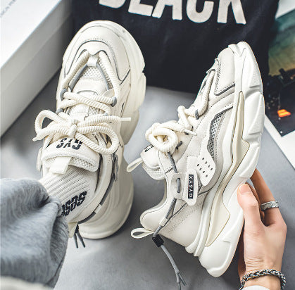 Men's Extravagant Platform Sneakers in Chunky Look with Padded Comfort Sole Mune Fashion