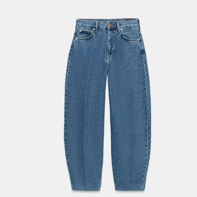 Women's High-Waisted Culotte Pants with Wide Leg and Decorative Waist Belt Mune Fashion