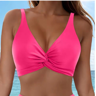Women's Sporty Bikini Top with Twist Design Mune Fashion