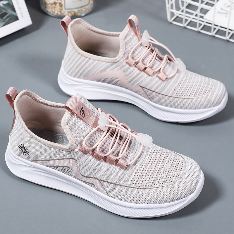 Women's knitted Slip-On sneakers with elastic lacing, padded inner lining and cushioning profile sole Mune Fashion