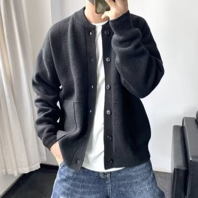 Men's Casual Cardigan with Button Placket Mune Fashion