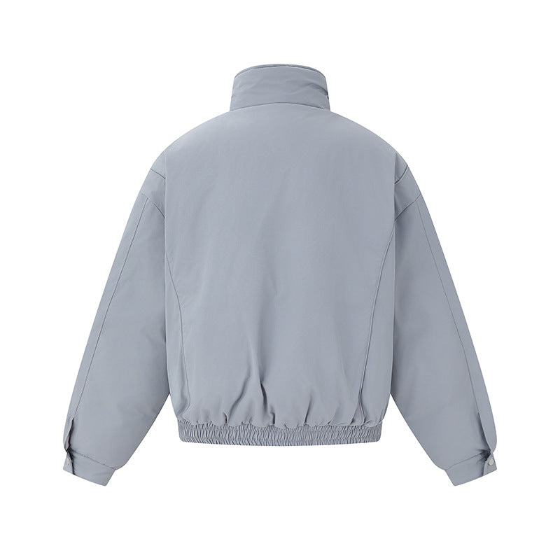 Unisex Boxy Isolation Jacket with High Stand-Up Collar and Teddy Lining Mune Fashion