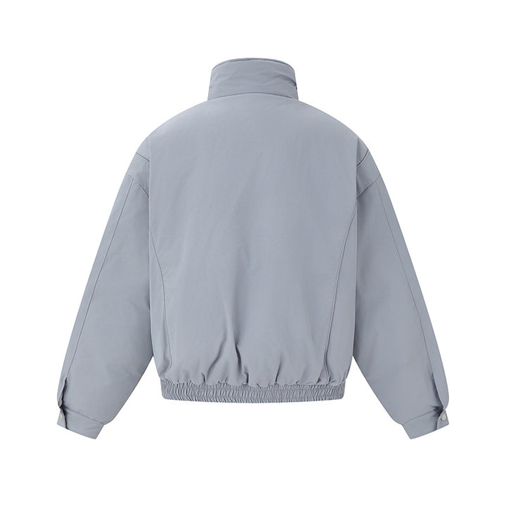Unisex Boxy Isolation Jacket with High Stand-Up Collar and Teddy Lining Mune Fashion