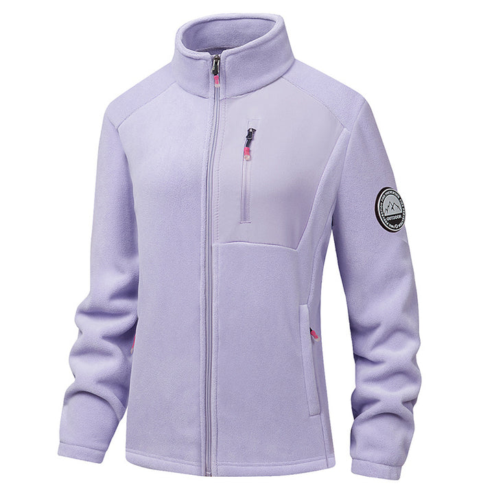 Men's Comfortable Fleece Jacket with Stand-up Collar Mune Fashion