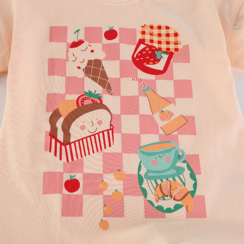 Girls T-Shirt with cheerful food motif Mune Fashion