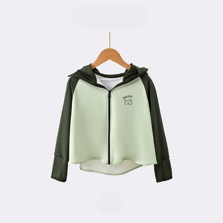Children's UV protection jacket with hood and breathable properties Mune Fashion