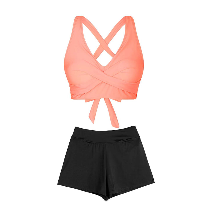 Women's Two-Piece Swimsuit with Floral Design Mune Fashion