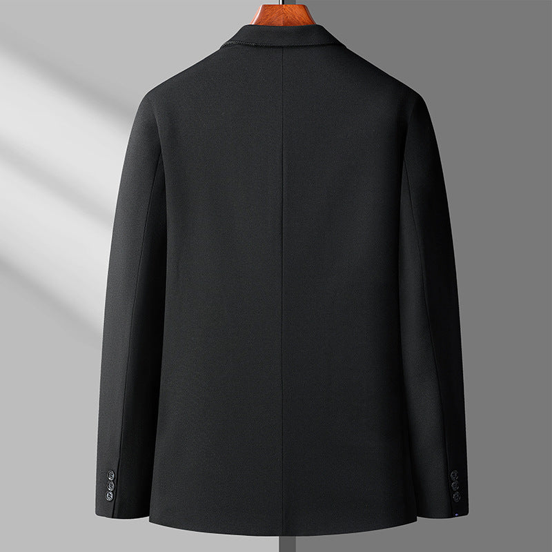 Men's Slim-Fit Blazer with Patch Pockets and Minimalist Lapel Mune Fashion