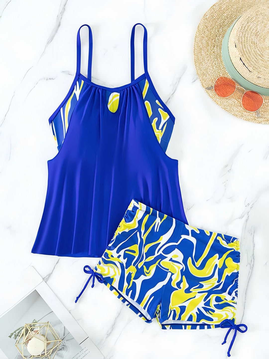 Ladies bathing dress with shorts in modern design Mune Fashion