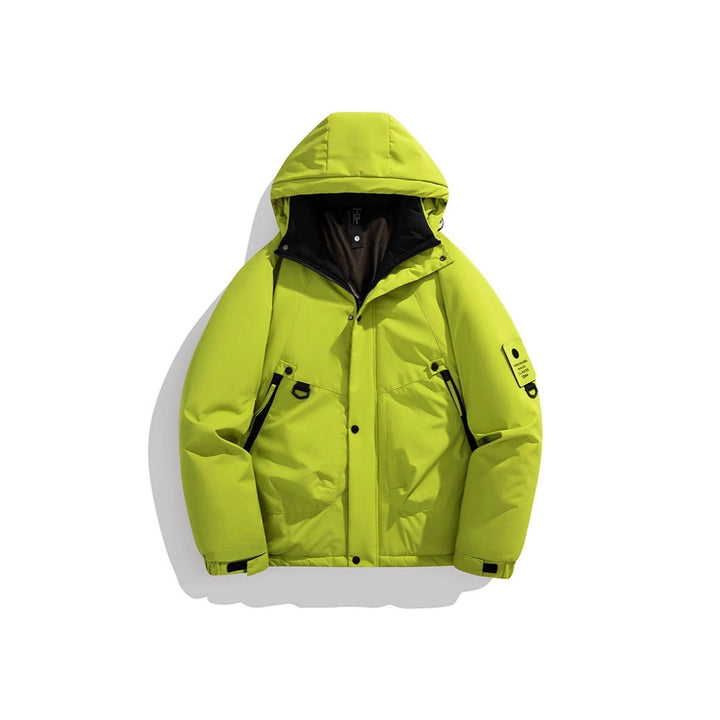 Men's Padded Outdoor Jacket with Hood, Multi-Functional Pockets and Windproof Outer Layer Mune Fashion