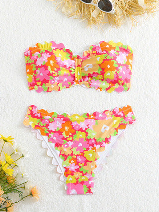 Women's Bikini Set with Floral Pattern Mune Fashion