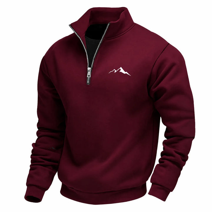 Men's sweatshirt with short zipper Mune Fashion