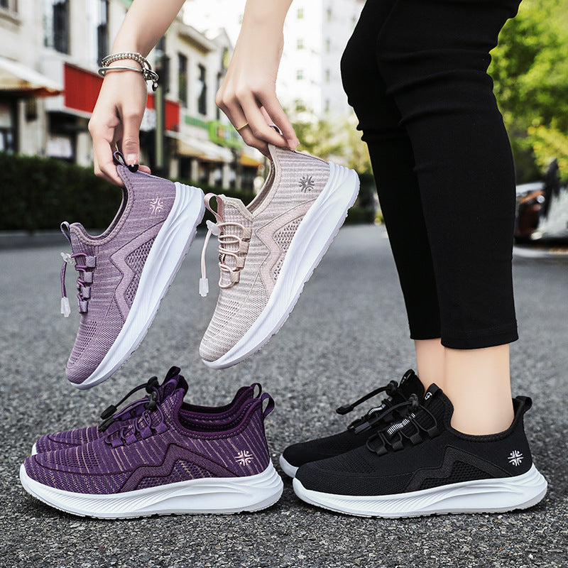 Women's knitted Slip-On sneakers with elastic lacing, padded inner lining and cushioning profile sole Mune Fashion
