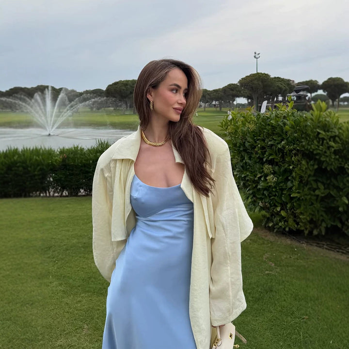 Women's long light trench coat with cape detail and wide fall Mune Fashion