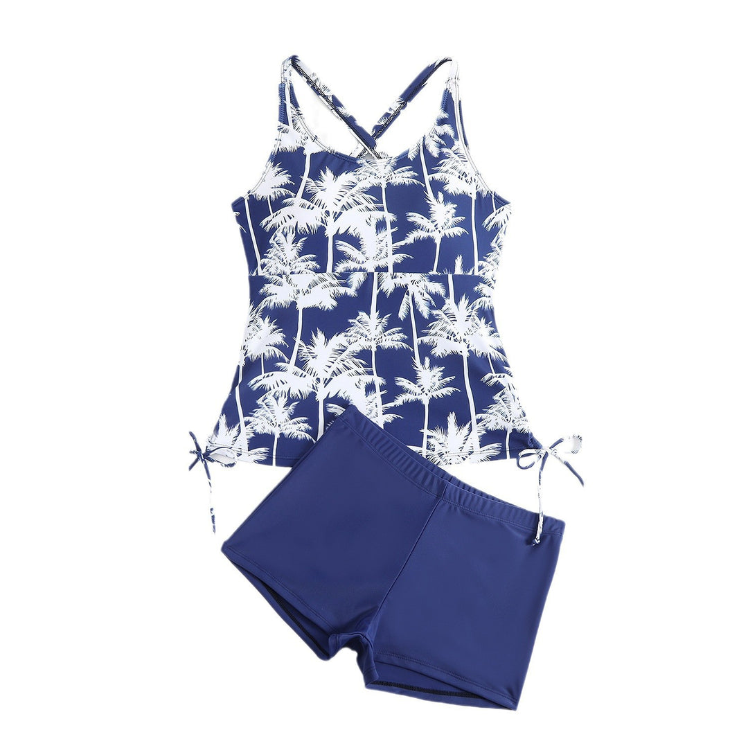 Ladies tankini with adjustable straps and casual shorts Mune Fashion