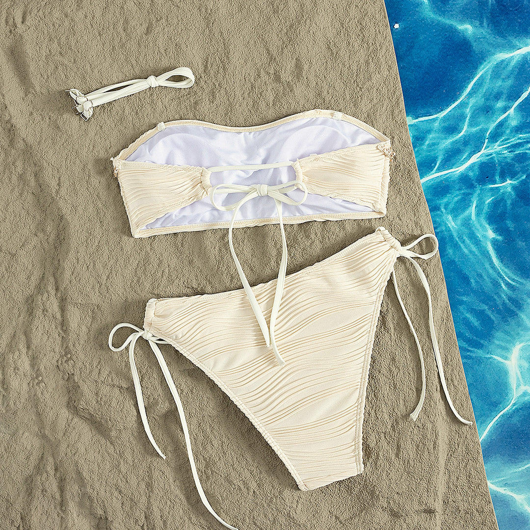 Women's bandeau bikini with shell decoration Mune Fashion
