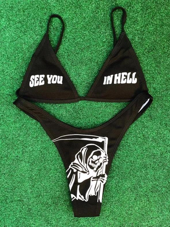 Women's bikini set with exciting graphic design Mune Fashion
