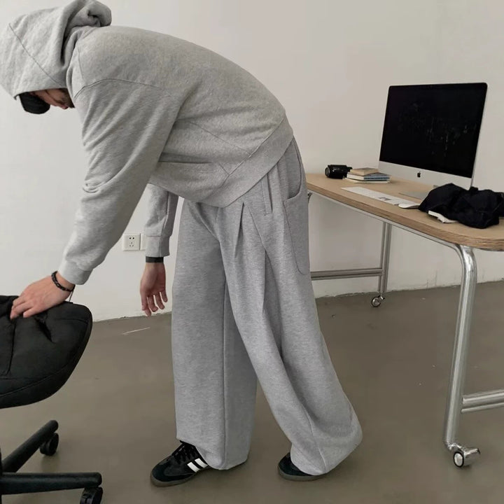 Women's Fashion Oversized Hoodie and Wide-leg Pants Set Mune Fashion
