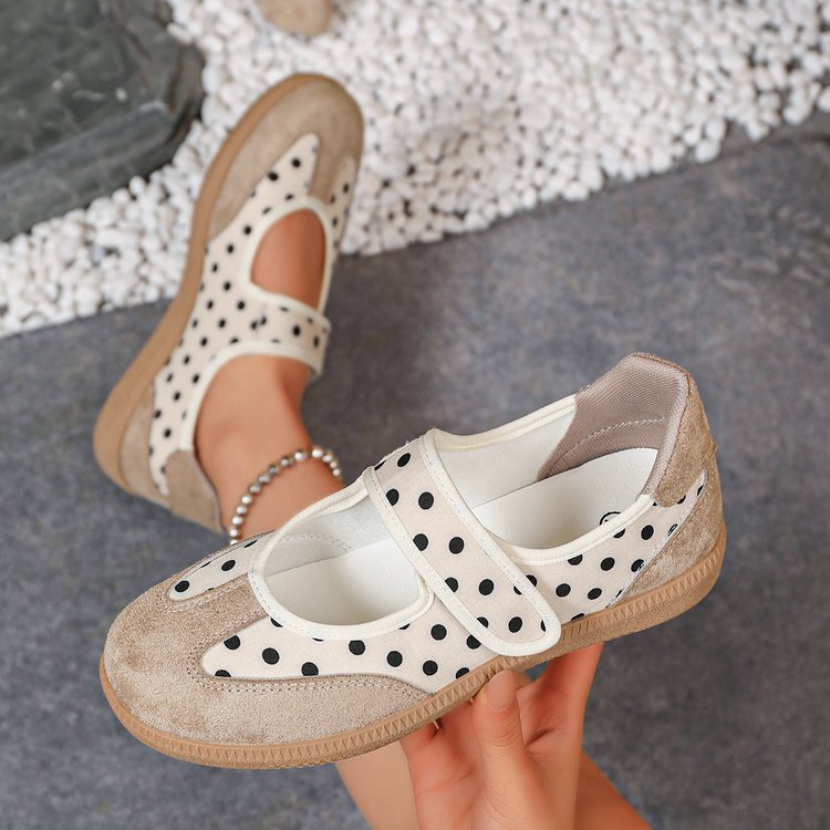 Damen Mary-Jane-Sneaker mit Klettverschluss und gepolstertem Komfortfußbett Mune Fashion