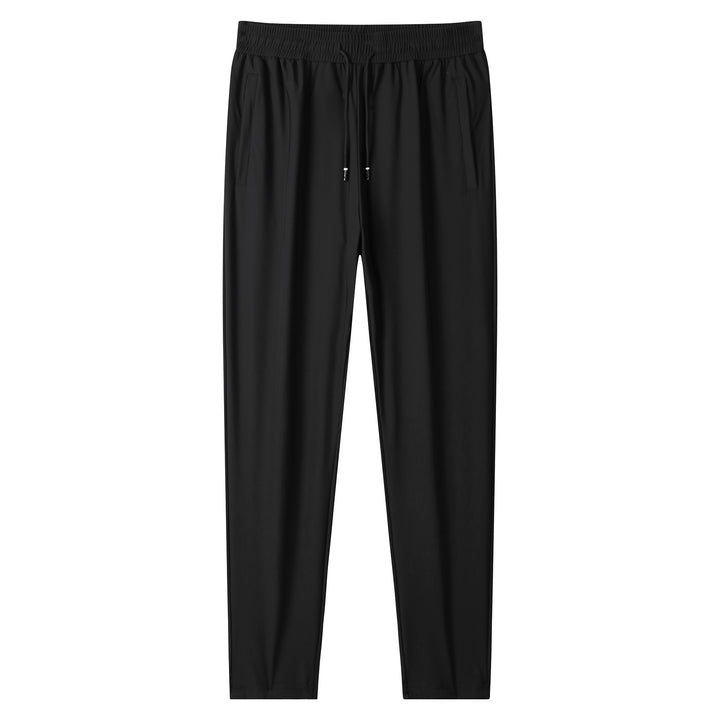 Men's lightweight tapered jogging pants with elastic comfort waistband, drawstring, and side pockets Mune Fashion