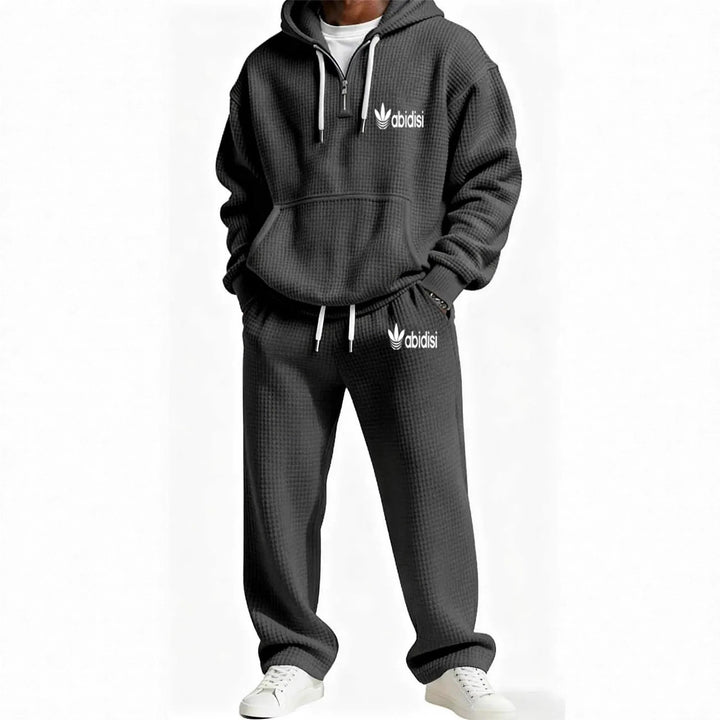Men's trendy hoodie with practical zipper and comfortable jogging pants Mune Fashion