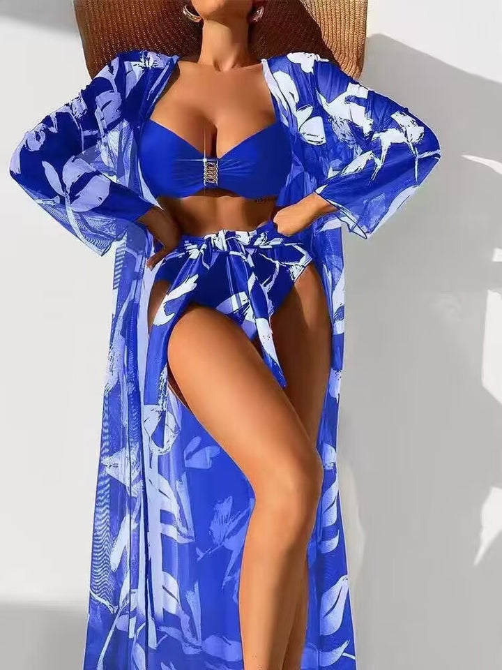 Women’s beach dress with floral design and elegant cover-up Mune Fashion