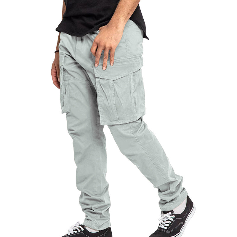 Men's utilitarian cargo pants with extra large flap pockets, tapered leg and reinforced seams Mune Fashion