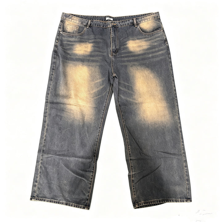 Men Comfortable Wide Cut Jeans Mune Fashion