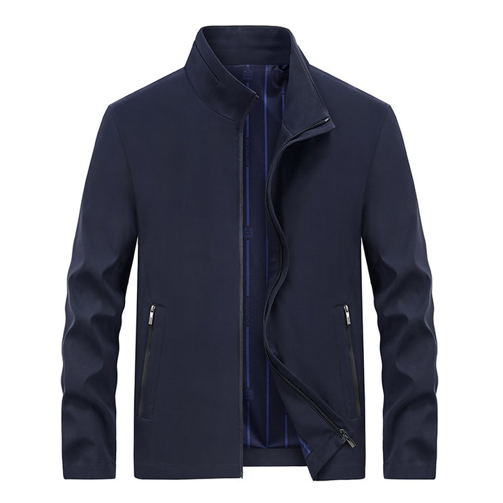 Men's Urban Softshell Transition Jacket with Stand-Up Collar, Concealed Zipper & Fine Lining Mune Fashion