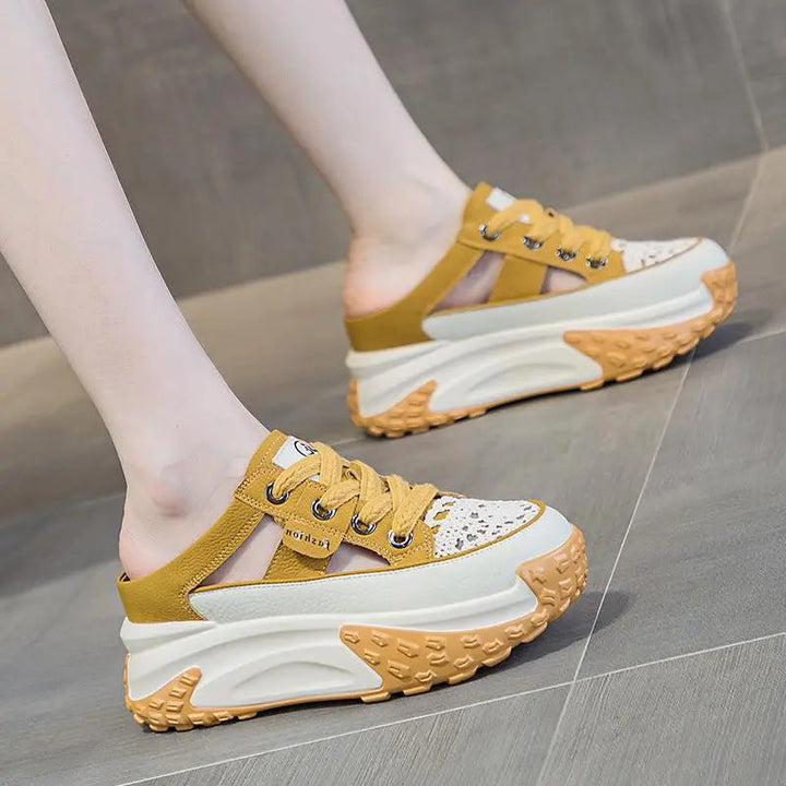 Women's sporty sneakers with open heels and non-slip sole Mune Fashion