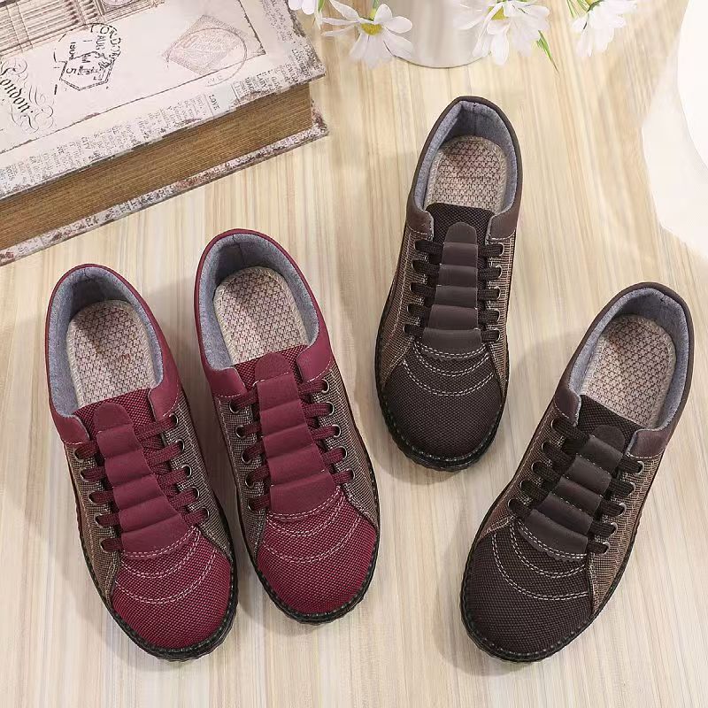 Ladies fashionable casual sneakers with elastic laces Mune Fashion