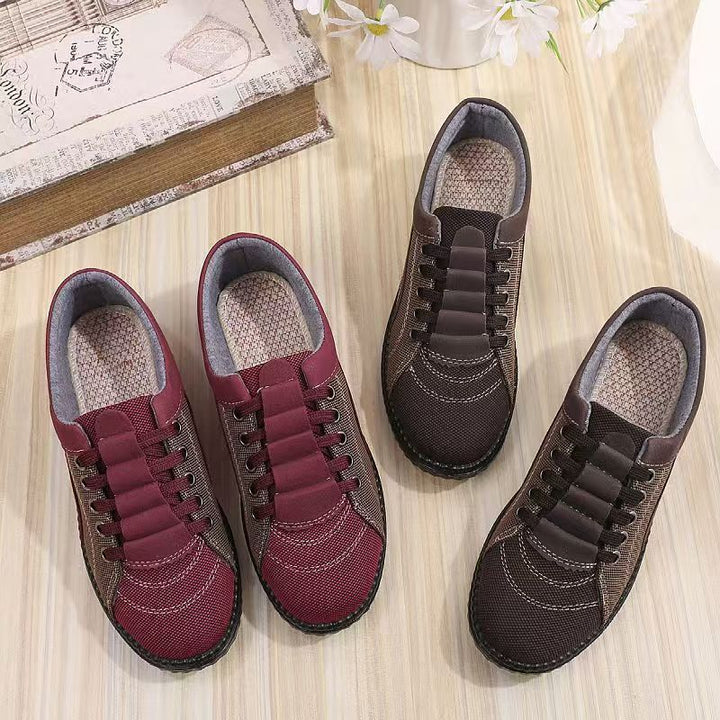 Ladies fashionable casual sneakers with elastic laces Mune Fashion