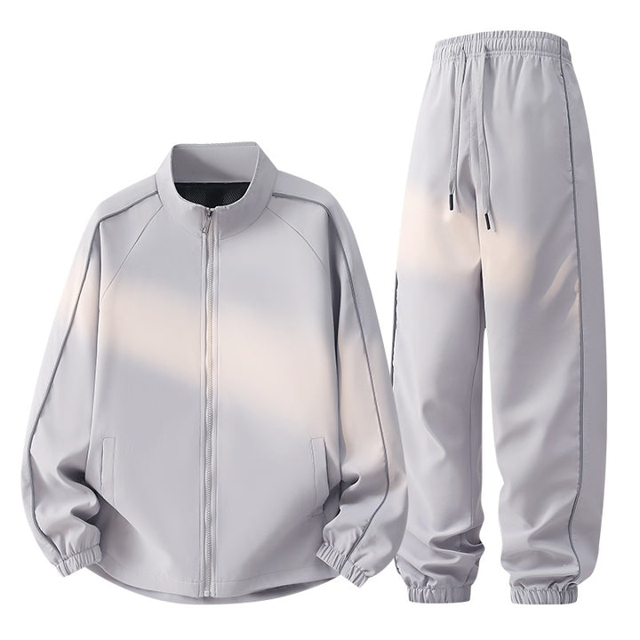 Unisex Tech-Trackset made of ultra-light ripstop with stand-up collar, mesh lining & drawstring pants Mune Fashion