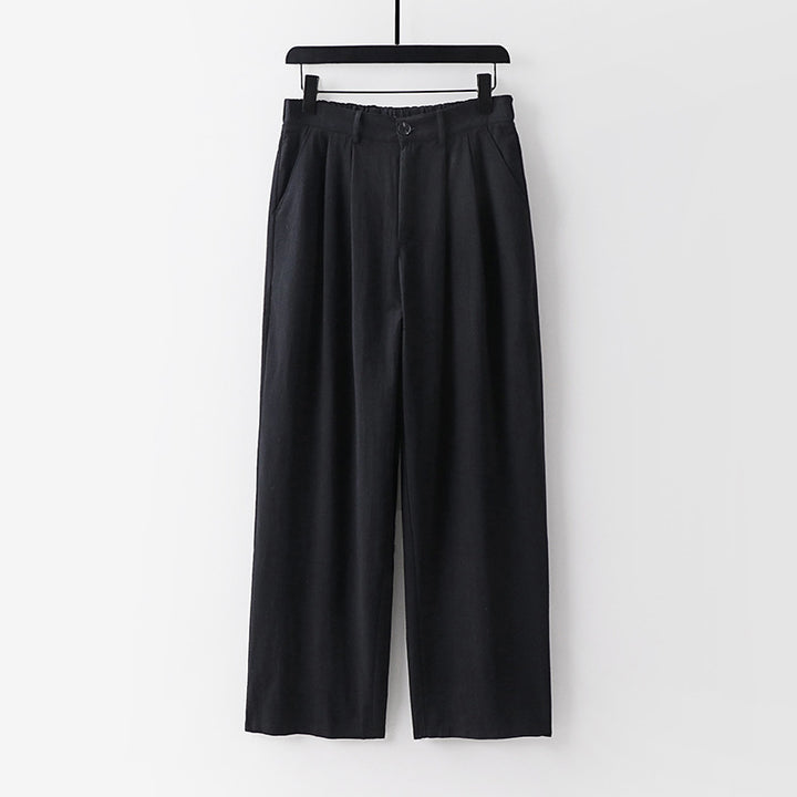 Women's wide trousers with a high waist and pleats Mune Fashion