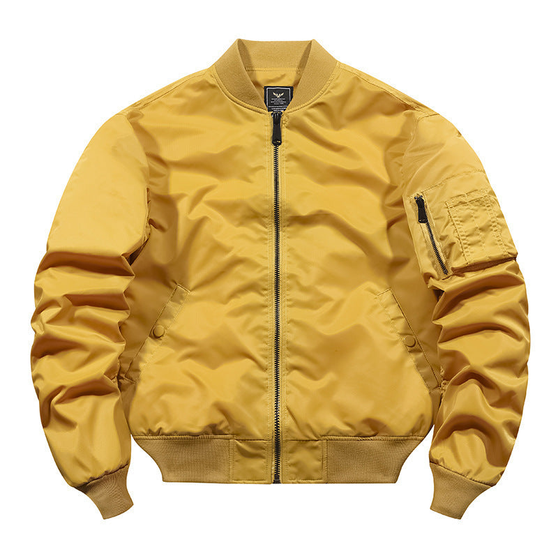 Men's bomber jacket in pilot style with water-repellent nylon shell and sleeve utility pocket Mune Fashion