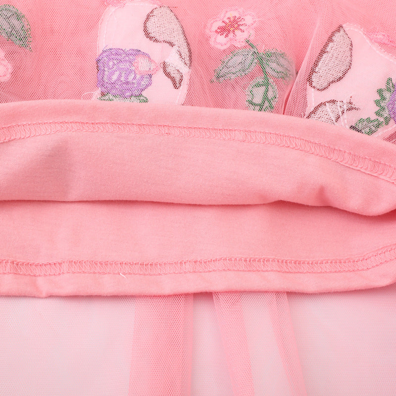 Girls tulle dress with playful design Mune Fashion
